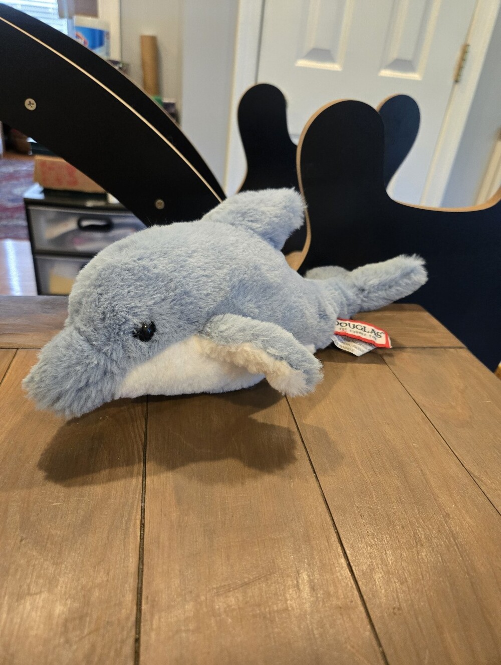 Douglas Blue Plush Dolphin Toy Soft Stuffed Animal